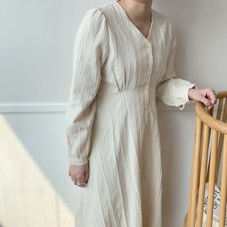 【NOKCHA  original】2way detail long ops/ivory