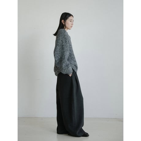 《予約販売》melange button over knit/2colors_nt2453
