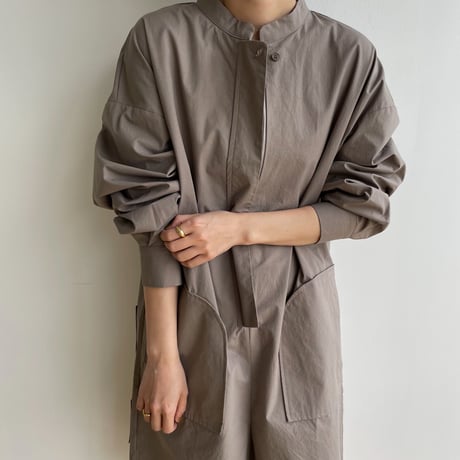【nokcha original】mannish half jumpsuit/graige_np0800