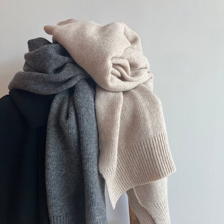 《予約販売》lambs wool muffler/3colors_na0608