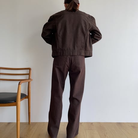 《予約販売》brown denim jacket_no0245