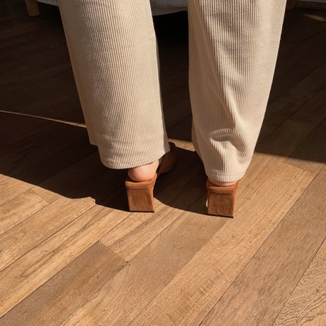 《予約販売》suède heel sabo/2colors_na0219