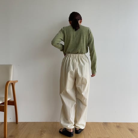 【nokcha original】2way pocket washer pants/ivory_np0768
