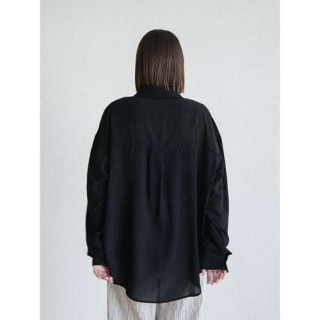《予約販売》sheer loose ennui shirt/2colors_nb0371
