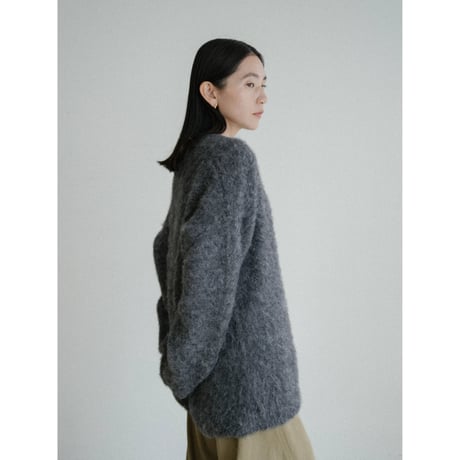 《予約販売》mohair like v neck over knit/2colors_nt2440