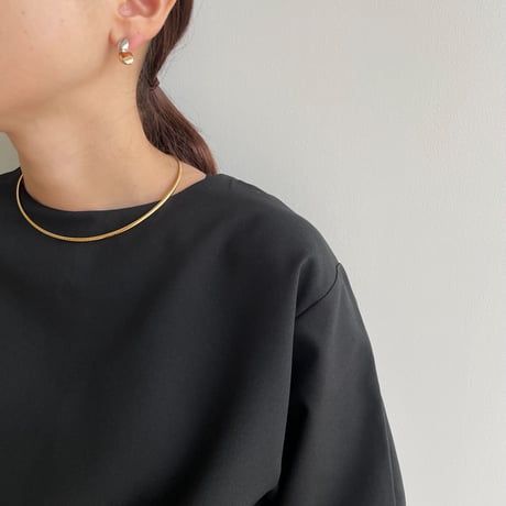 《予約販売》snake round necklace_na0442