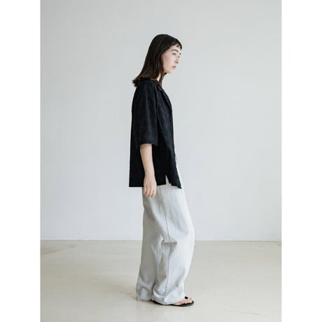 《予約販売》lacy open collar shirt/2colors_nb0380