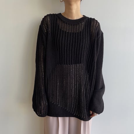《予約販売》décolleté knit tank top/3colors_nt1610