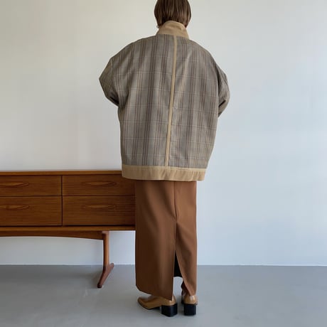 【nokcha original】quilting liner check jacket_no0162