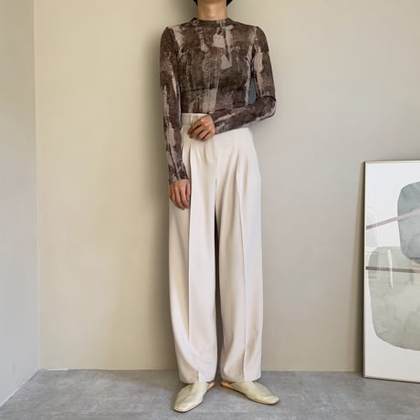 【nokcha original】mosaic sheer tops_nt0879