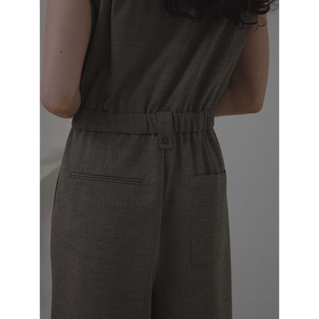 - AUTHENTIC series - AUTHENTIC jump suit/melange brown_an0012