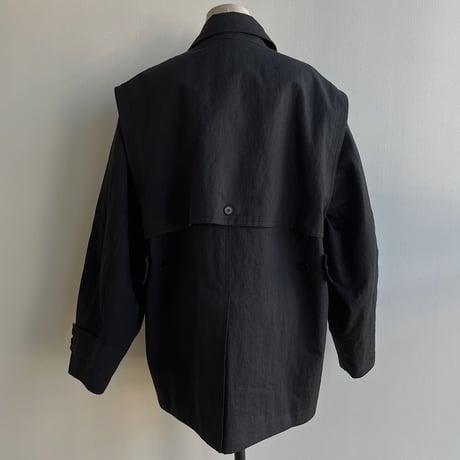 【nokcha original】2way mannish jacket/deep navy_no0278