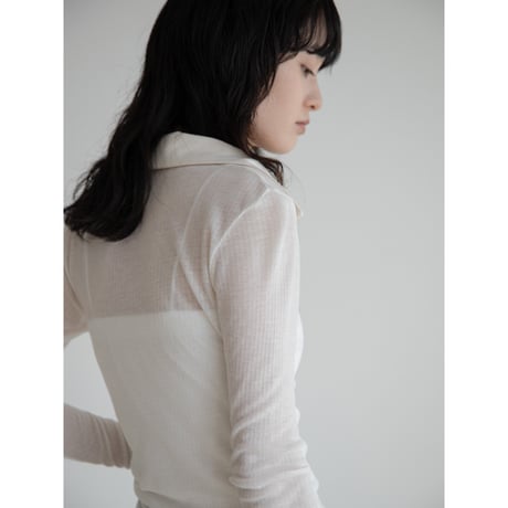 《予約販売》shirt like sheer tops/2colors_nt2259