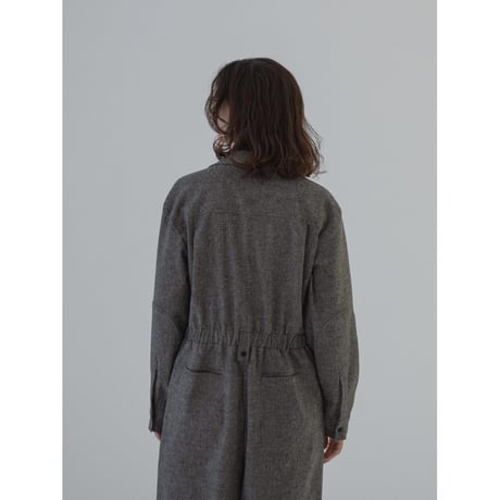 - AUTHENTIC series - classy jumpsuit/melange brown_an0024