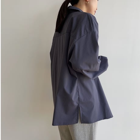 《予約販売》stripe mannish shirt/2colors_nb0127