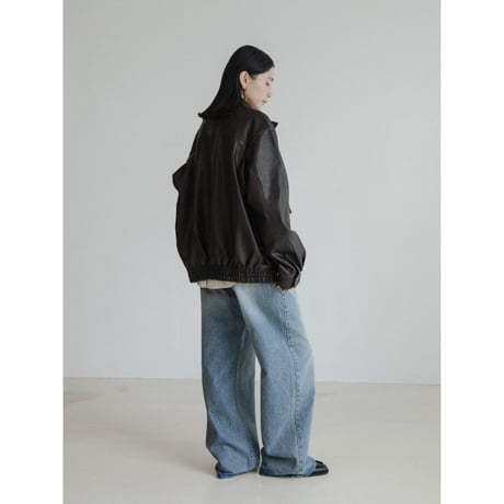 《予約販売》ash fake leather jacket/2colors(unisex)_no0474