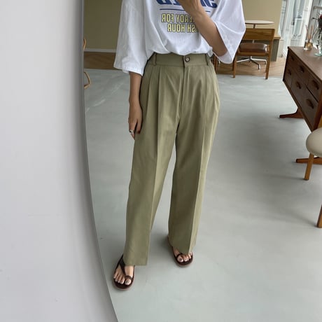 《予約販売》cotton wide pants/2colors_np0434