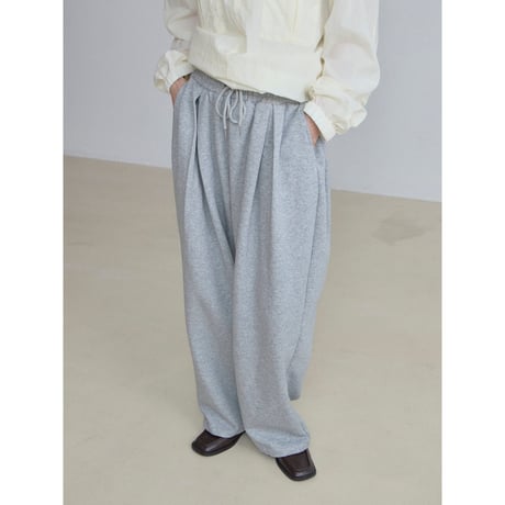 《予約販売》tuck oval sweat pants_np1207