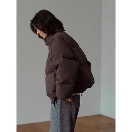 【 RESTOCK 】【NOKCHA original】mannish down jacket/ash brown_no0476