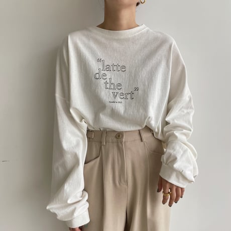 【nokcha original】“latte de the vert” tee/2colors_nt1446