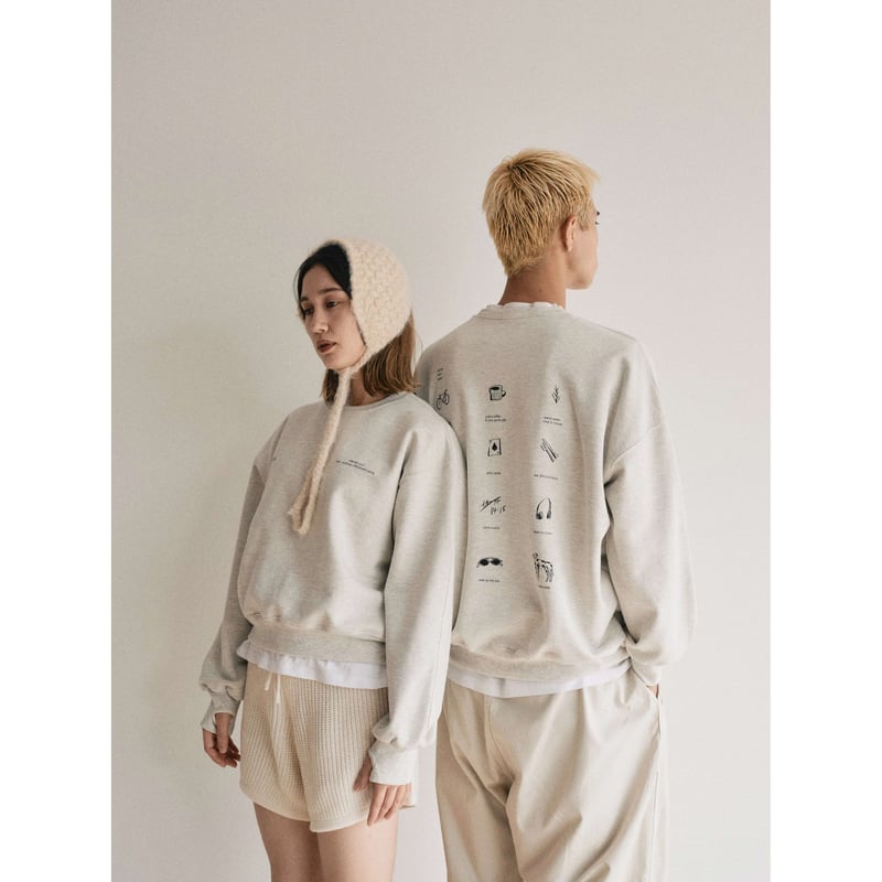 NOKCHA original】day off sweat pullover/3colors