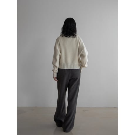 《予約販売》quality zip knit cardigan/2colors_no0398