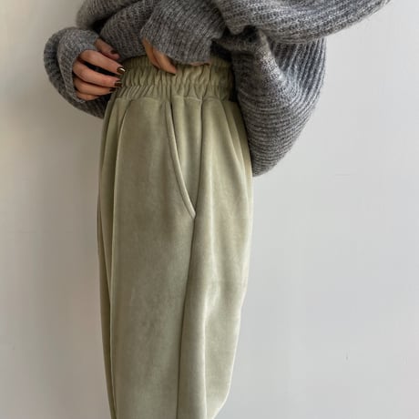 《予約販売》velvet press long pants/2colors_np0703