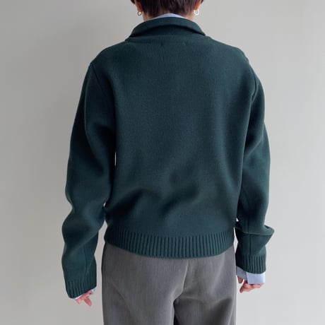 《予約販売》zip up simply knit/2colors_nt1928