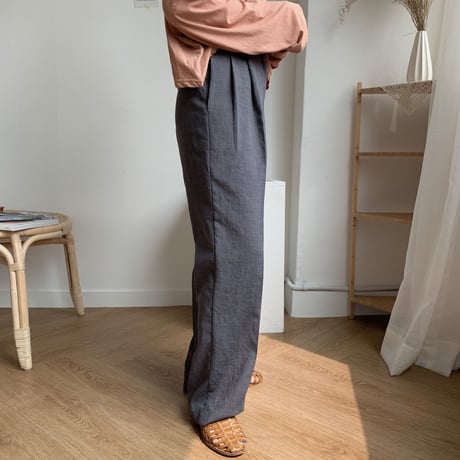 《予約販売》straight long pants/2colors_np0057