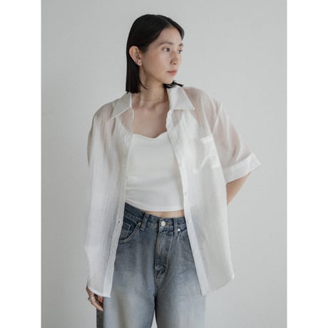 《予約販売》nuance sheer shirt/2colors_nb0306
