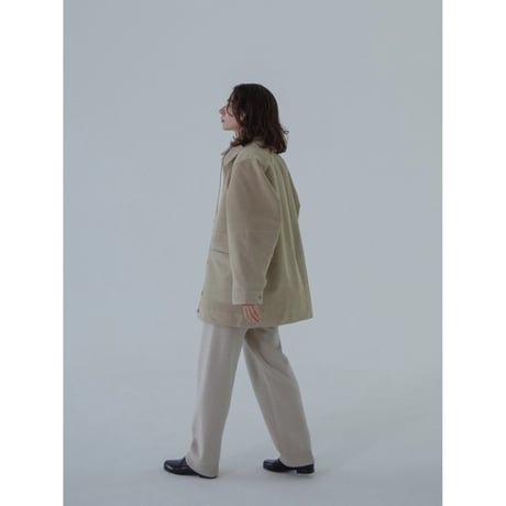 - AUTHENTIC series - real suède rich jacket/écru_an0014