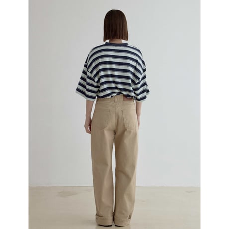 《予約販売》accent border soft over tee/2colors_nt2539