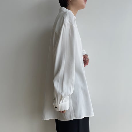 【nokcha original】accent tuck blouse/white_nb0203