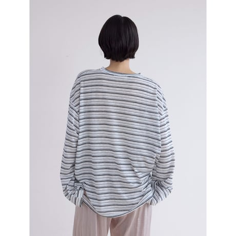 《予約販売》border sheer tops/2colors_nt2526