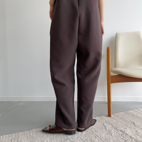 【nokcha original】quality lady jumpsuit/deep brown_np0423