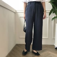 ステッチリネンブレンドパンツ /2colors