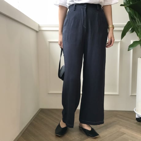 ステッチリネンブレンドパンツ /2colors