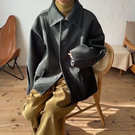 《予約販売》over middle coat/2colors_no0136