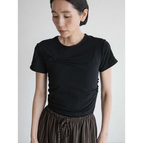 《予約販売》accent gather minimal tee/2colors_nt2549