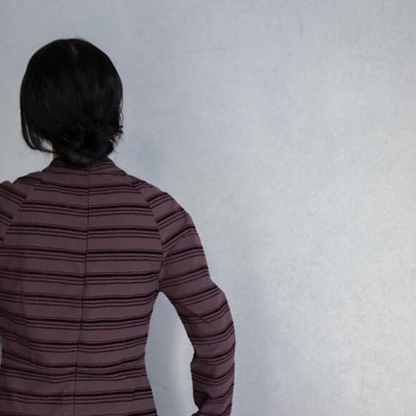 【nokcha original】jacquard lady dress/burgundy_nd0118