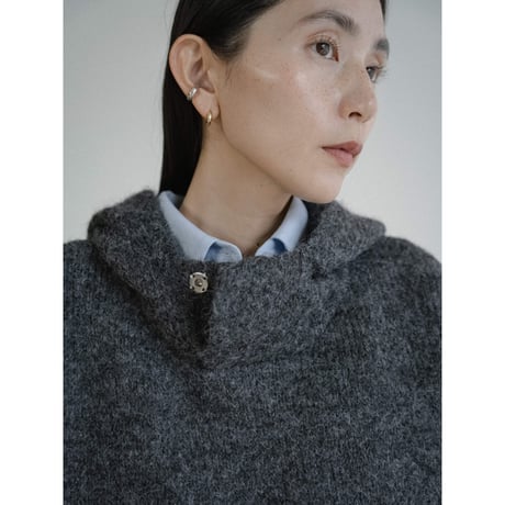 《予約販売》mannish over knit hoodie/2colors_nt2434