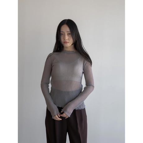《予約販売》rincl sheer hem tops/2colors_nt2007