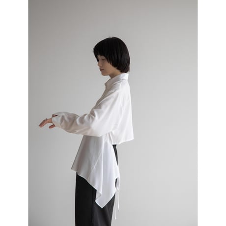 《予約販売》back accent silky shirt/2colors_nb0233