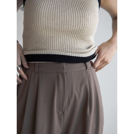 《予約販売》two tuck wide light pants/2colors_np0991