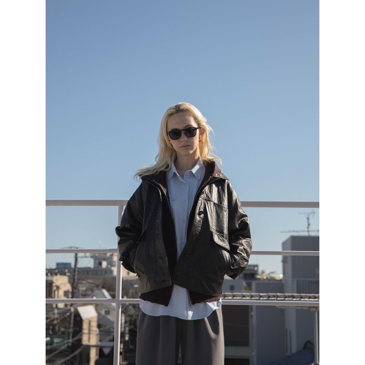 AUTHENTIC series - old like eco leather jacke