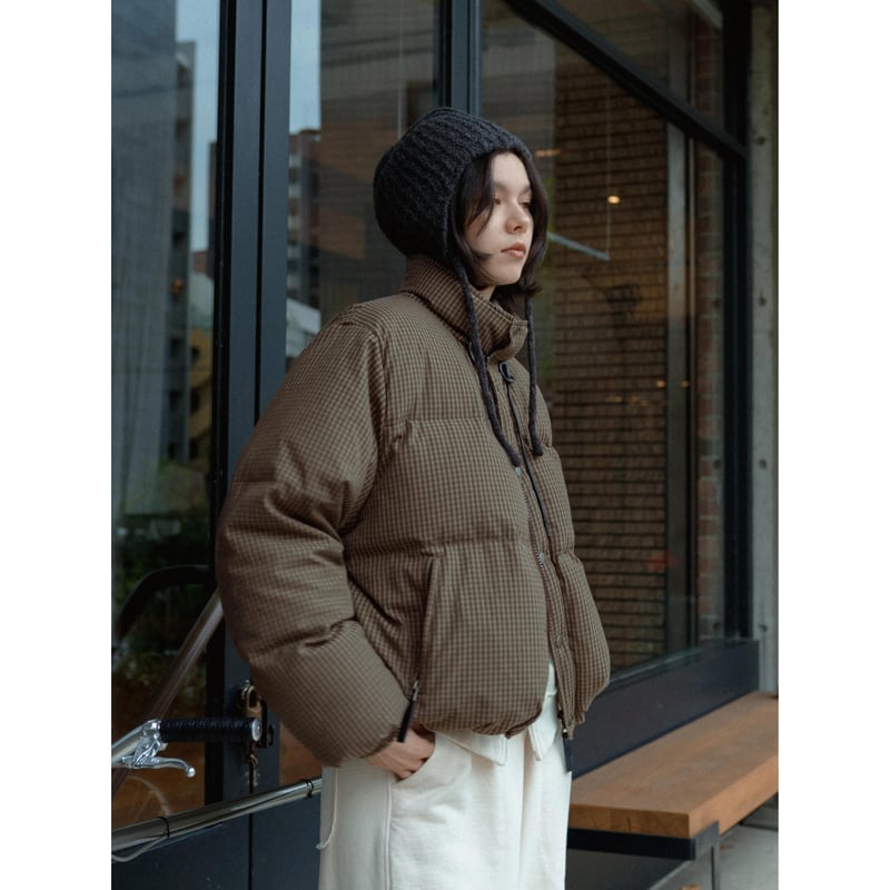 NOKCHA original】mannish down jacket/check_no04