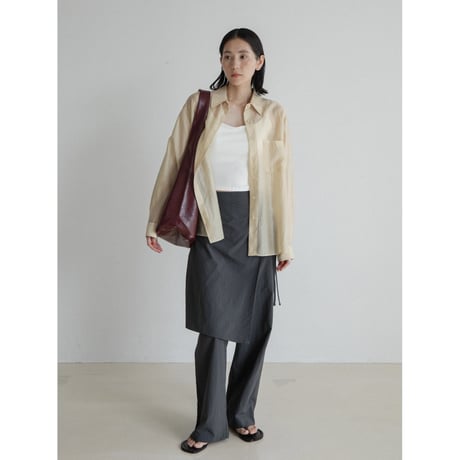 《予約販売》handsome leather like bag/2colors_na0733
