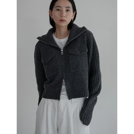 《予約販売》melange knit mannish cardigan/2colors_nt2233