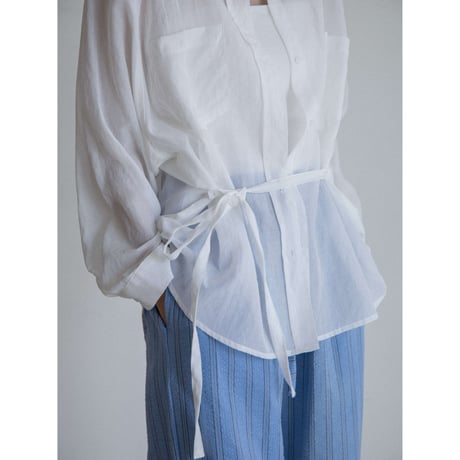 《予約販売》2way raglan sleeve sheer shirt/2colors_nb0319