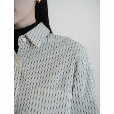 《予約販売》accent stripe shirt/2colors_nb0353